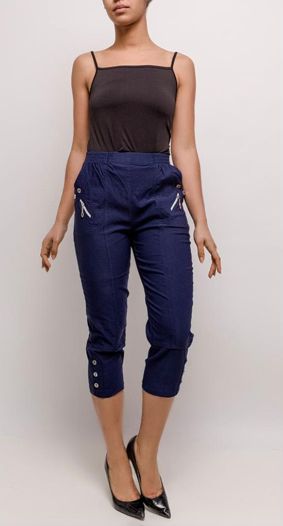 Women's Cropped Trousers (5 Colours)