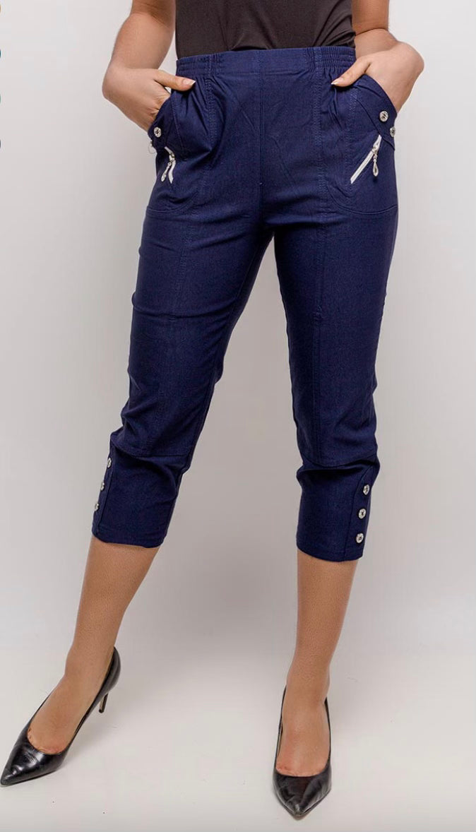 Women's Cropped Trousers (5 Colours)