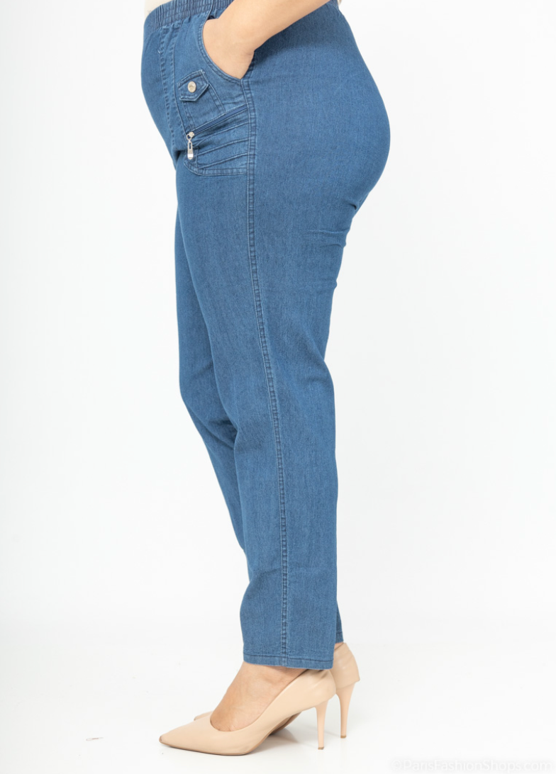 Womens Cotton Full Length Trouser (3 Colours)